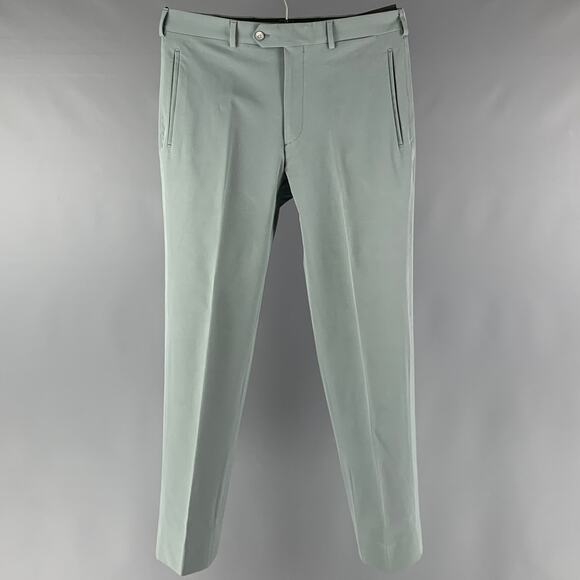 PRADA Size 32 Grey Polyester Blend Flat Front Dress Pants - Picture 1 of 1